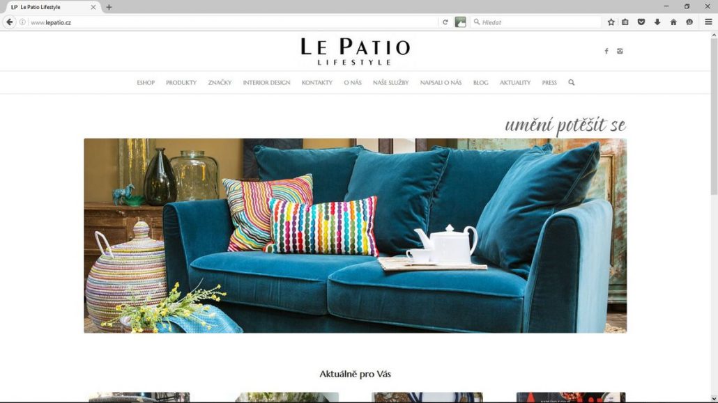Náhled webu LePatio.cz